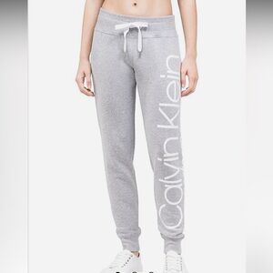 CALVIN KLEIN Light Gray Performance Sweatpants